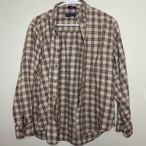 Brown/tan/cream flannel